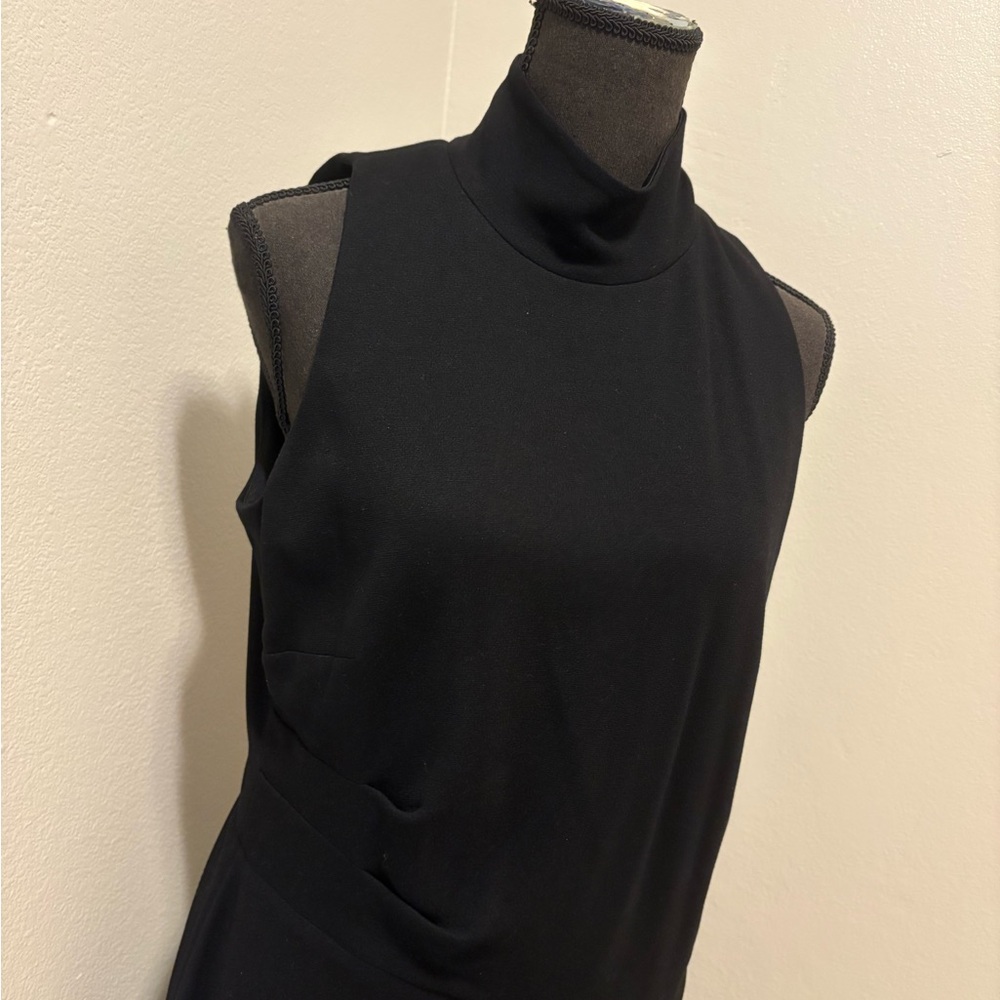 White House Black Market Sleeveless High Neck Midi Dress